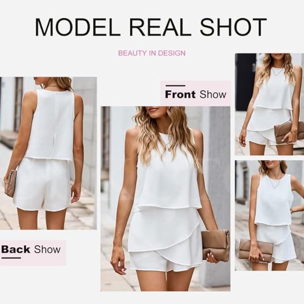 White Romper bridal Elegant Summer Casual Sexy Off Shoulder Ruffle